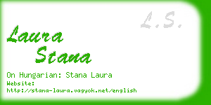 laura stana business card